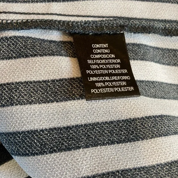 Charles Henry stripe tie shoulder jumpsuit navy size L - Picture 11 of 11